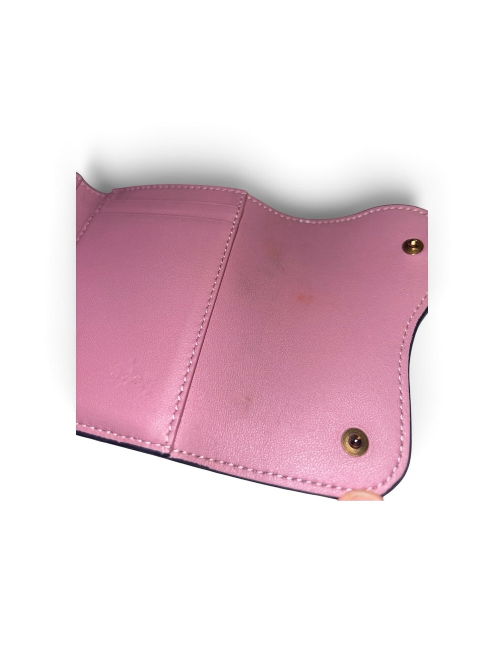 DIOR Saddle Lotus wallet (Lavender Goat Skin) - Picture 5 of 12